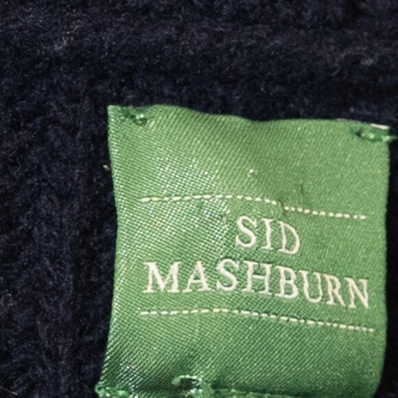 Sid Mashburn Sweater Cardigan Shawl Collar Geelong Wool Navy Blue Academia - Picture 4 of 12